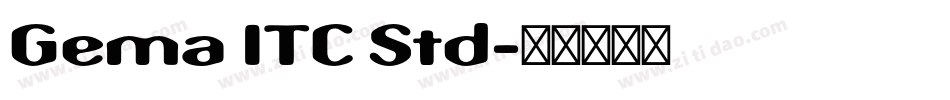 Gema ITC Std字体转换